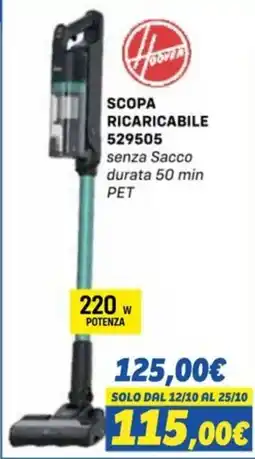 Orizzonte Hoover SCOPA RICARICABILE offerta