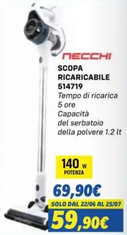 Orizzonte NECCHI SCOPA RICARICABILE offerta