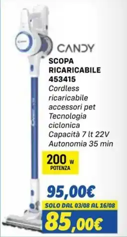 Orizzonte CANDY SCOPA RICARICABILE offerta