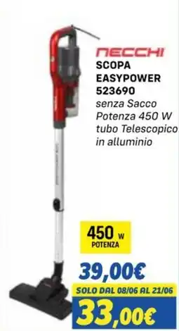 Orizzonte NECCHI SCOPA EASYPOWER 523690 offerta