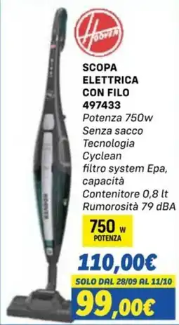 Orizzonte Hoover SCOPA ELETTRICA CON FILO offerta