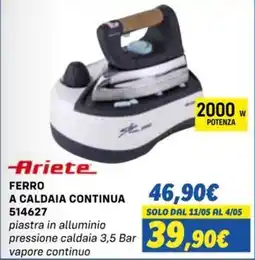 Orizzonte Ariete FERRO A CALDAIA CONTINUA offerta