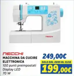 Orizzonte NECCHI MACCHINA DA CUCIRE ELETTRONICA offerta