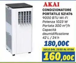 Orizzonte AKAI CONDIZIONATORE PORTATILE 521476 offerta