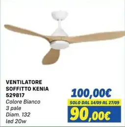 Orizzonte VENTILATORE SOFFITTO KENIA offerta