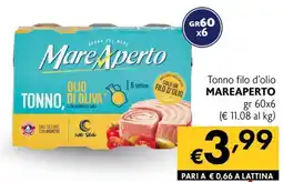 Eurospesa Tonno filo d'olio MAREAPERTO offerta
