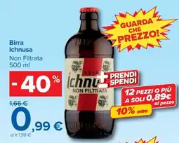Carrefour Iper Birra Ichnusa offerta