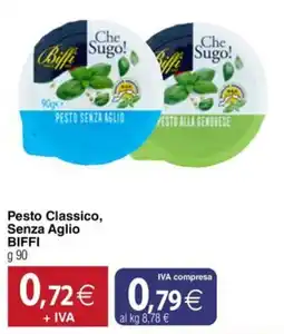 Docks Cash&Carry Pesto Classico, Senza Aglio BIFFI offerta