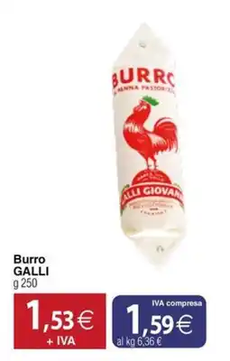 Docks Cash&Carry Burro GALLI offerta