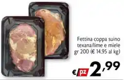 Eurospesa Fettina coppa suino texana/lime e miele offerta