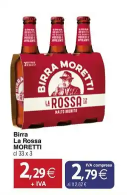 Docks Cash&Carry Birra La Rossa MORETTI offerta