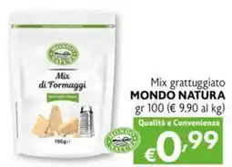 Eurospesa Mix di Formaggi MONDO NATURA offerta