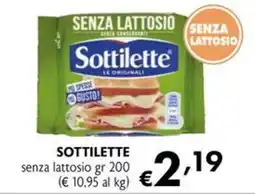 Eurospesa Sottilette senza lattosio offerta