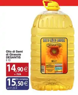 Docks Cash&Carry Olio di Semi di Girasole DESANTIS offerta