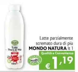 Eurospesa Latte parzialmente scremato dura di più MONDO NATURA offerta