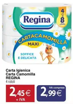 Docks Cash&Carry Carta igienica carta camomilla regina offerta