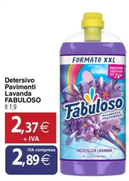 Docks Cash&Carry Detersivo Pavimenti Lavanda FABULOSO offerta