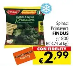 Eurospesa Cicchetti di Spinaci Primavera FINDUS offerta