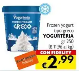 Eurospesa Frozen yogurt tipo greco YOGURTERIA offerta