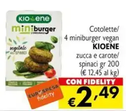 Eurospesa miniburger vegan KIOENE offerta