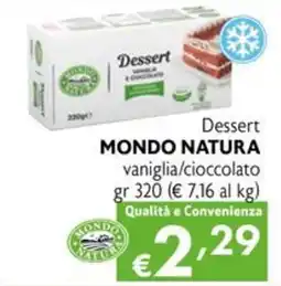 Eurospesa Dessert MONDO NATURA offerta