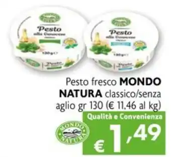Eurospesa Pesto fresco MONDO NATURA offerta