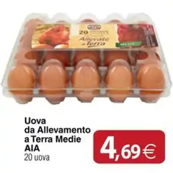 Docks Cash&Carry Uova da Allevamento a Terra Medie AIA offerta
