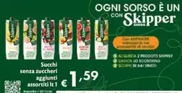 Eurospesa Succhi senza zuccheri aggiunti assortiti Skipper offerta