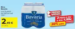 Carrefour Iper Birra Bavaria offerta