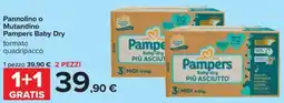 Carrefour Iper Pannolino o Mutandino Pampers Baby Dry offerta