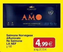 Docks Cash&Carry Salmone Norvegese Affumicato Re Salmone LA NEF offerta