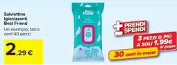 Carrefour Iper Salviettine Igienizzanti Best Friend offerta