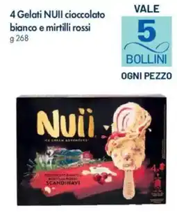 A&O 4 gelati nuii cioccolato bianco e mirtilli rossi offerta