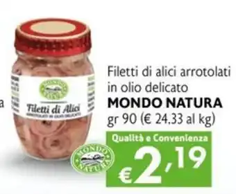 Filetti di Alici MONDO NATURA