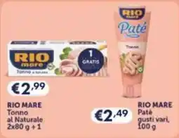 Eurospesa RIO MARE Tonno al Naturale offerta