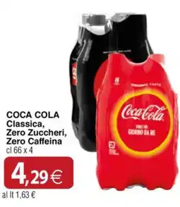 Docks Cash&Carry Coca Cola Classica, Zero Zuccheri, Zero Caffeina offerta