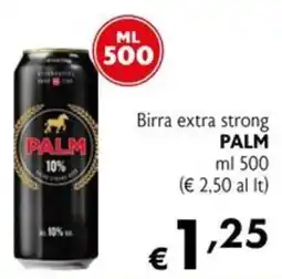 Eurospesa Birra extra strong PALM offerta