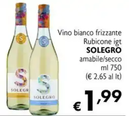 Eurospesa Vino bianco frizzante Rubicone igt SOLEGRO offerta