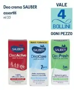 A&O Deo crema SAUBER offerta