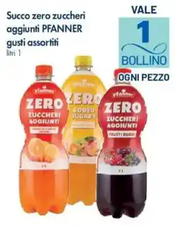 A&O Succo zero zuccheri aggiunti PFANNER offerta