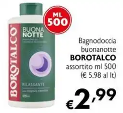 Eurospesa Bagnodoccia buonanotte BOROTALCO offerta