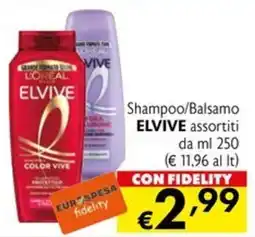 Eurospesa Shampoo/Balsamo ELVIVE offerta