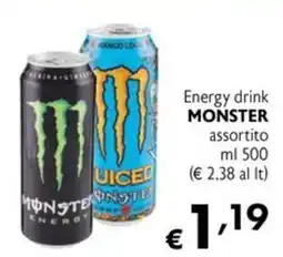 Eurospesa Energy drink MONSTER assortito offerta