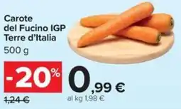 Carrefour Iper Carote del Fucino IGP Terre d'Italia offerta