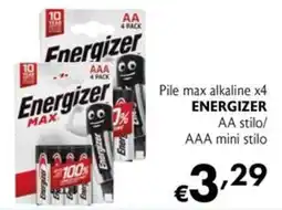 Eurospesa Pile max alkaline ENERGIZER offerta