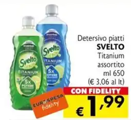 Eurospesa Detersivo piatti SVELTO Titanium offerta