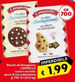 Eurospesa Biscotti del Buongiorno CAMPIELLO offerta