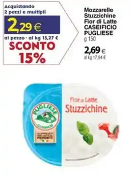 Docks Cash&Carry Mozzarelle Stuzzichine Fior di Latte CASEIFICIO PUGLIESE offerta