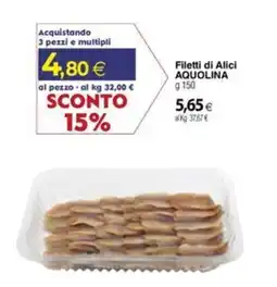 Docks Cash&Carry Filetti di Alici AQUOLINA offerta