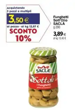 Docks Cash&Carry Funghetti Sott'Olio SACLA offerta